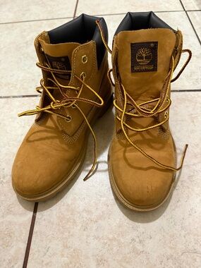 Weatherproof Men’s Work Boots - Wheat/Tan with Yellow Laces